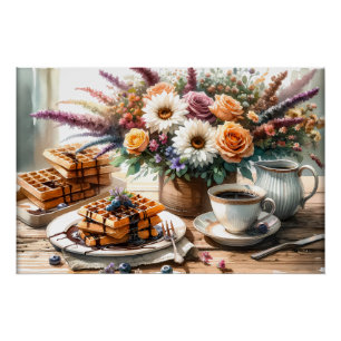 Pôster Legal comida amante o café da manhã