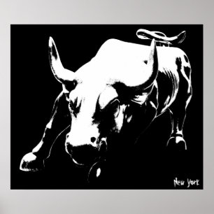 Poster legal da lembrança de New York Bull do