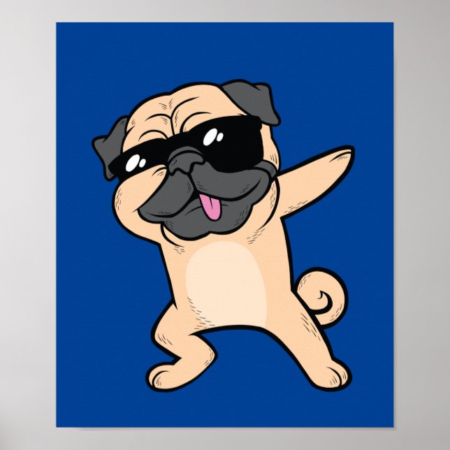 Poster Legal Dabbing Pug (Frente)