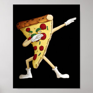 Poster Legal Dança De salto De Pizza Italiana Engraçado P