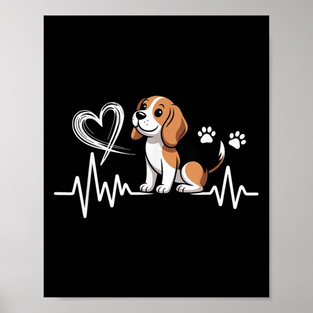 Poster Legal Design de Beagle para Homens Mulheres Crianç (Frente)