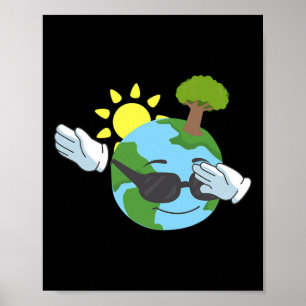 Poster Legal Dia Da Terra Para Crianças E Crianças