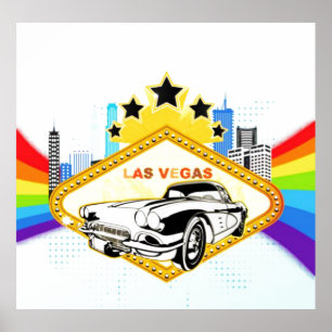 Poster legal do vetor de Las Vegas