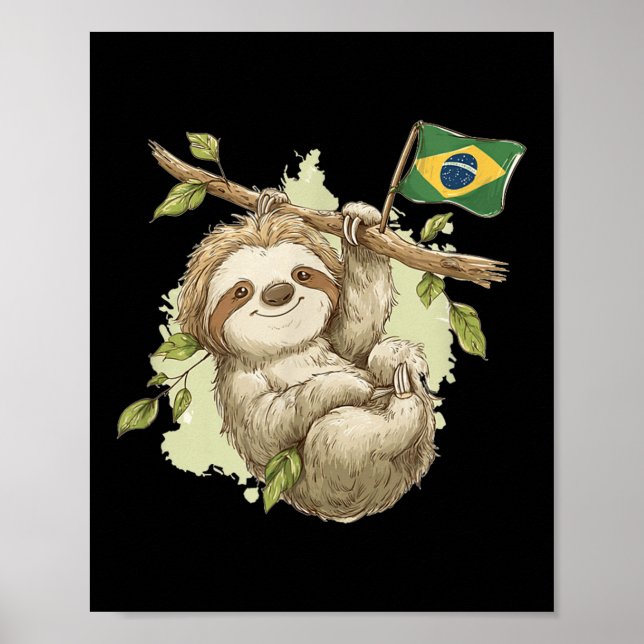 Poster Legal Figurinha De Lama Brasileira Para Meninos E  (Frente)