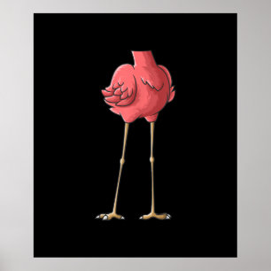 Poster Legal Flamingo Halloween Sem Cabeça