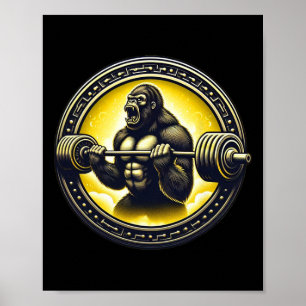 Poster Legal Gorilla Art Bodybuilding Gym Ap