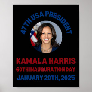 Poster Legal Kamala Harris 2024 Dia da Inauguração Souven