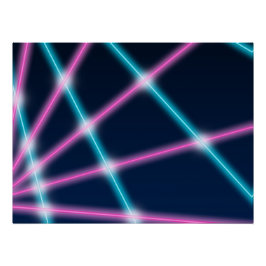 Pôster Legal Laser Light Show Background Retro Neon dos a