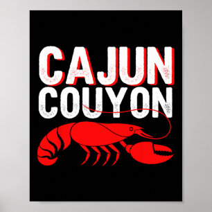 Poster Legal Mardi Gras cajun Couyon Encantado Curgem Cul