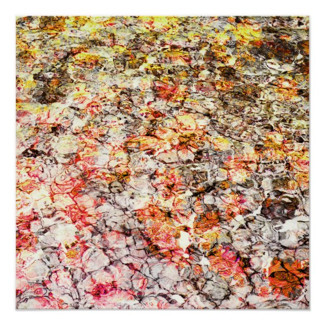 Pôster Legal, moderno, abstrato de fundo colorido (Frente)