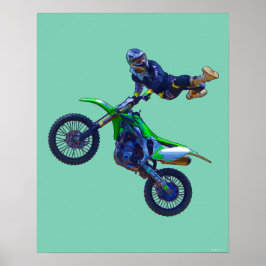 Poster Legal Motocross Extreme Freestyle Stunt Art 5