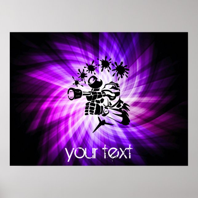 Pôster Legal Paintball Roxo (Frente)