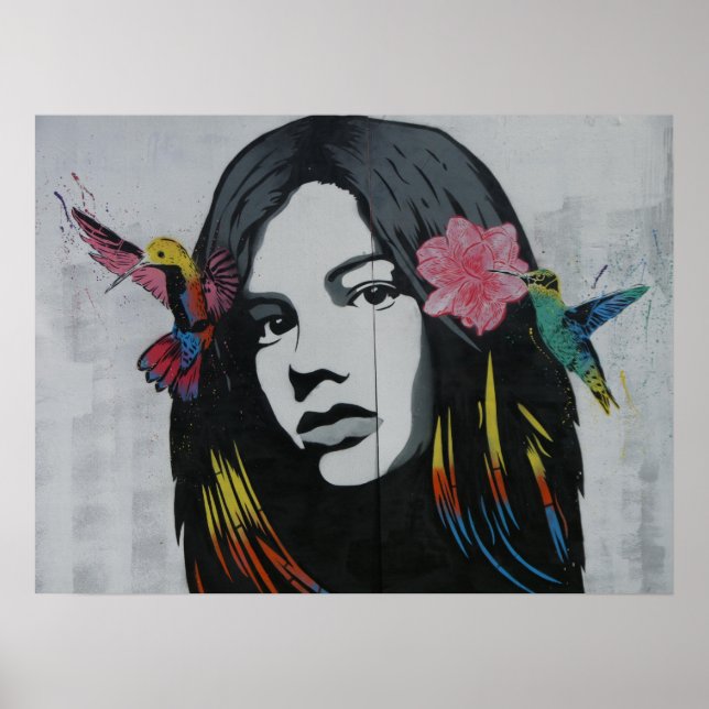 Poster Legal pintura de arte mulher moderna (Frente)