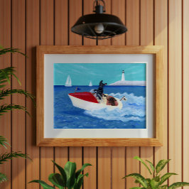 Poster Legal pintura de Labradores de Verão