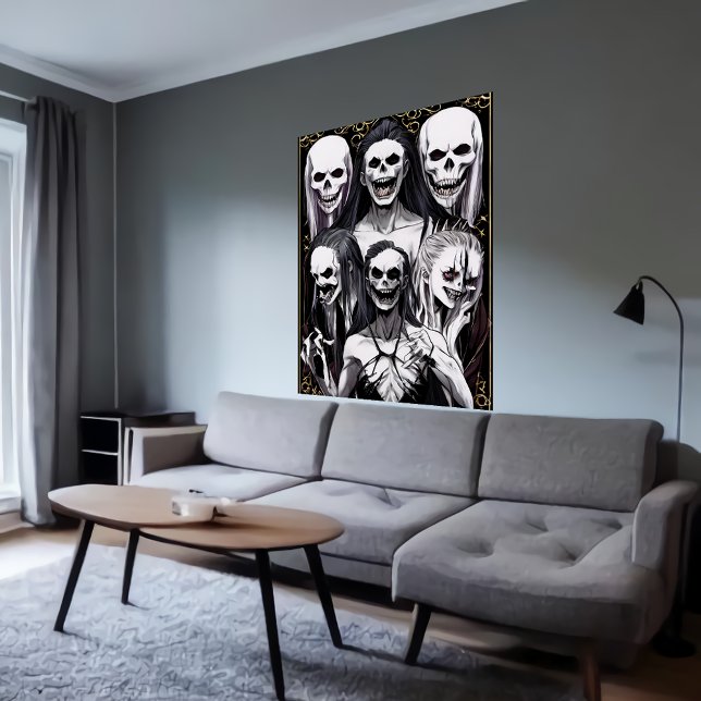 Poster Legal retrato familiar bizarro | Arte AI (Criador carregado)