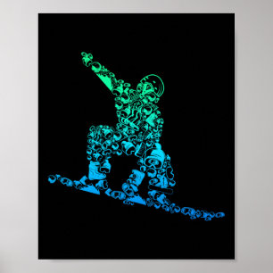 Poster Legal Roupa de Snowboarder e ideias dotadas de nev