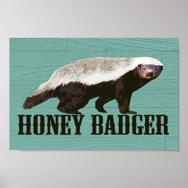 Pôster Legal Rustic Honey Badger (Frente)