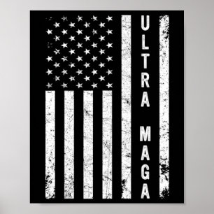 Poster Legal Saindo Feita Nos EUA Black American Flag Ult