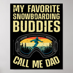 Poster Legal Snowboard Art Men Pai Padre Snowboard Sno