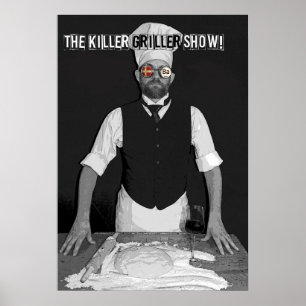 Poster legal super da comida do Griller!