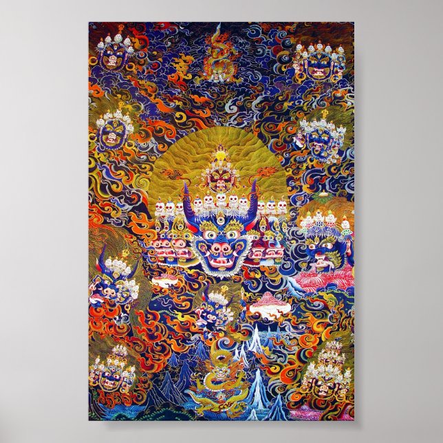 Pôster Legal tangka Yamantaka, tatuagem a deus da morte (Frente)