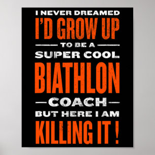 Poster Legal técnico de biatlo Engraçado Biathleta Humor