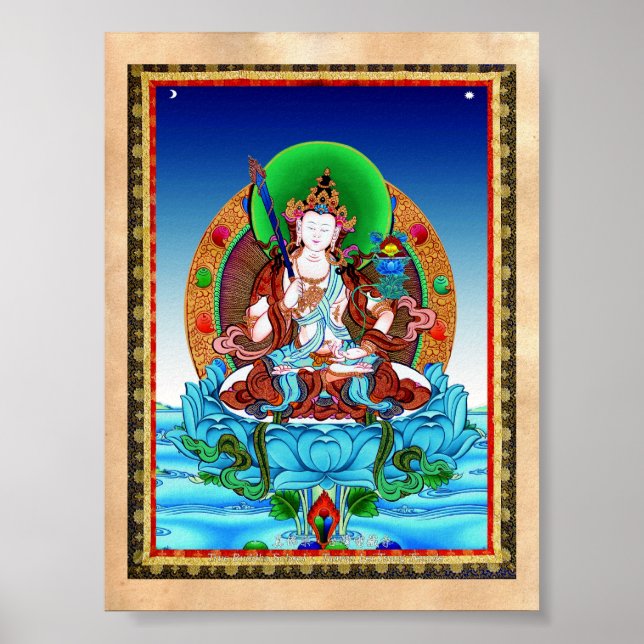 Pôster Legal thangka Akasagarbha Bodhisattva Mahasattva (Frente)