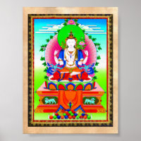 Legal tibetana thangka Shadakshari Avalokiteshvara