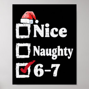 Poster Legal Travesso 6 7 Meme 67 Natal Seis Sete Xmas