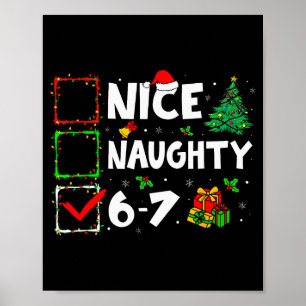 Poster Legal Travesso 6 7 Meme 6 7 Natal Seis Sete Xmas