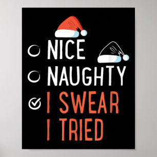 Poster Legal Travesso Eu Juro Que Tentei Lista De Natal D
