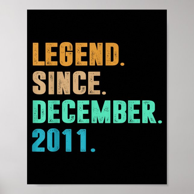 Poster Legend Since December 2011 Birth Of Birthday 2011  (Frente)