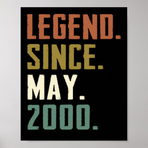 Poster Legenda de 22 anos desde maio de 2000 22 anos
