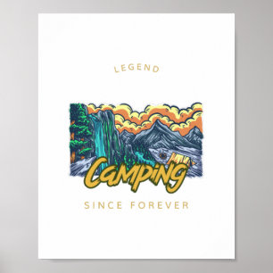 Poster Legenda de acampamento desde sempre
