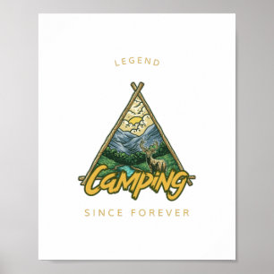 Poster Legenda de acampamento desde sempre