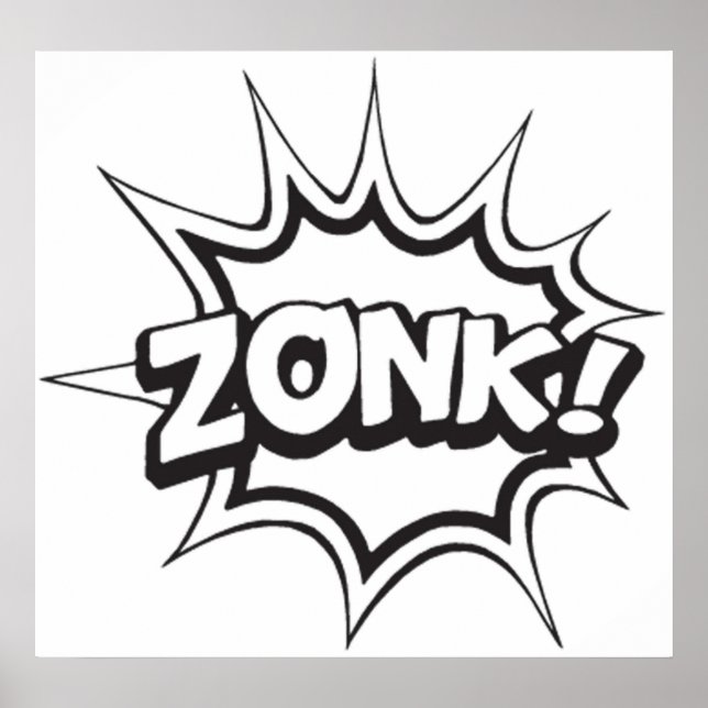 Poster Legenda de BD ZONK (Frente)