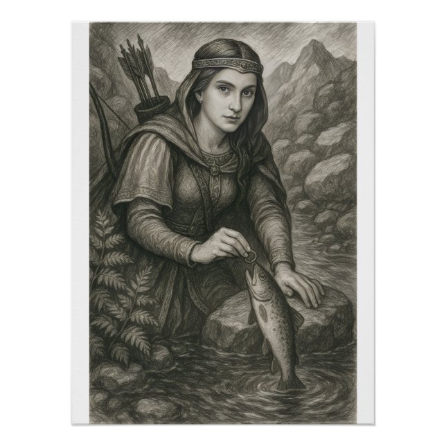 Pôster Legenda de Mathilde e Trout de Orval, Bélgica (Frente)