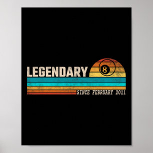 Poster Legenda Do Jogador Billiards Desde Fevereiro De 20