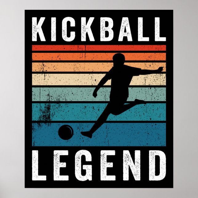 Poster Legenda do Kickball (Frente)