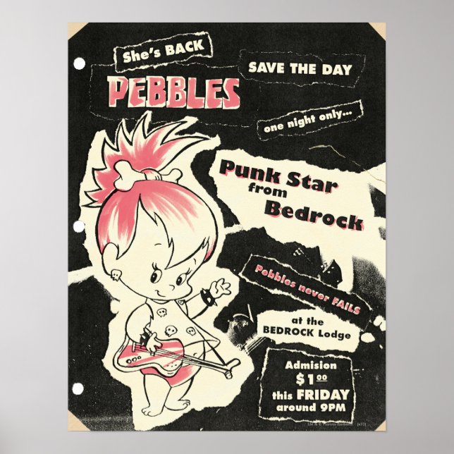 Poster Legenda do Punk Rock PEBBLES™ (Frente)