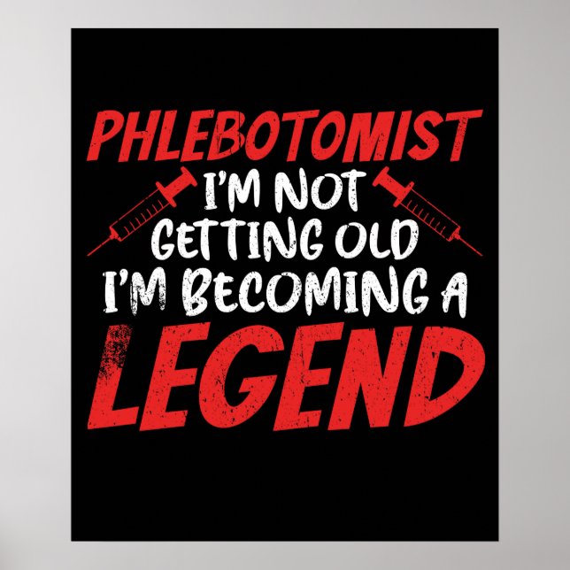 Poster Legenda Phlebotomist Phlebotomy (Frente)