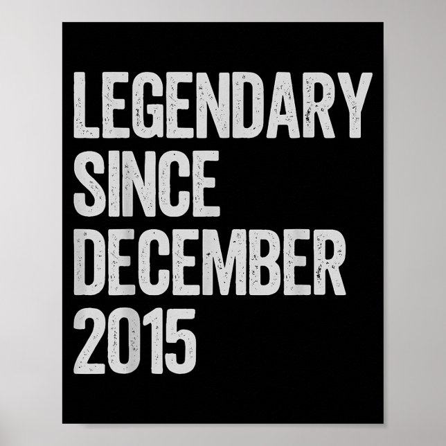 Poster Legendary Since December 2015 10th Birthday Gift C (Frente)