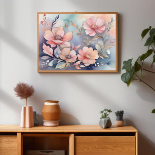 Poster Legitimidade da Borboleta Floral Whimsical