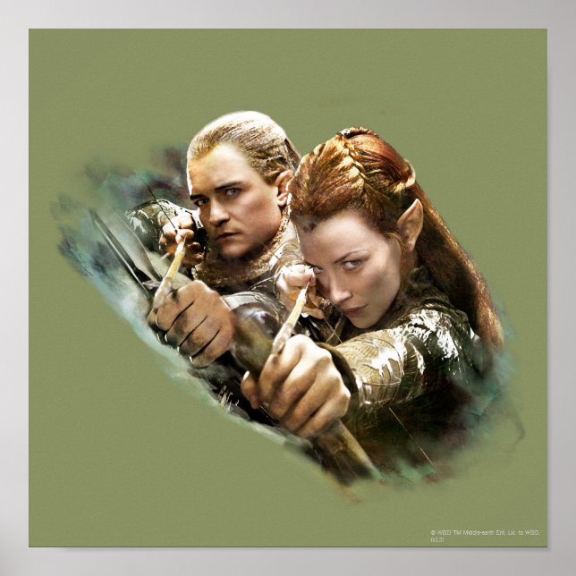 Poster LEGOLAS GREENLEAF™ e TAURIEL™ Graphic (Frente)