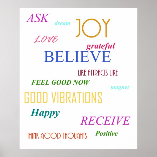 PÔSTER "LEI DE ATRAÇÃO" (Frente)