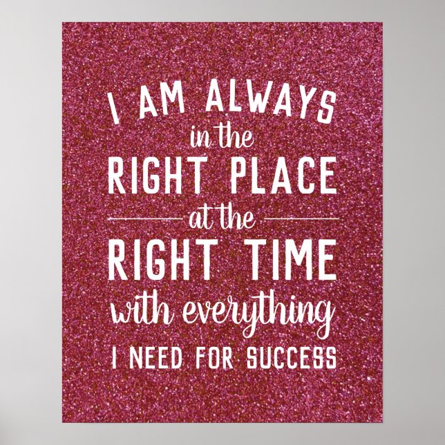 Poster Lei de Citação Inspiracional de Atração Motivacion (Frente)