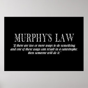 Poster Lei de Murphy