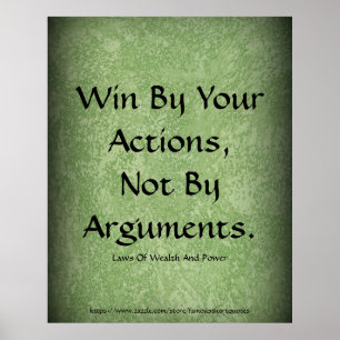 Poster Lei De Poder De Riqueza Ganhada Por Suas Ações V