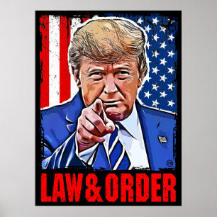 Poster Lei e ordem caem baixo e baixa