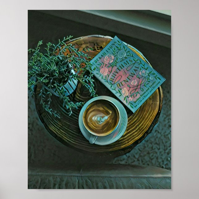 Poster Leia Livros, Beba Café (Frente)